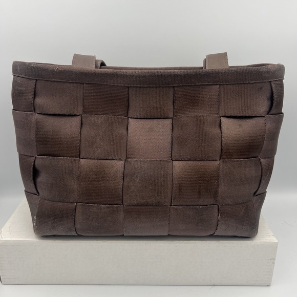 Harveys Handbags - HARVEYS The Original Seatbelt Small Tote‎ Shoulder Bag Purse Brown Vintage
